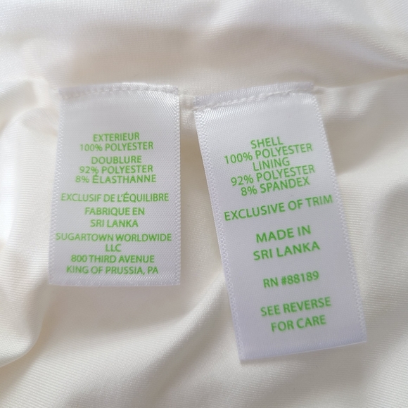 NEW Lily Pulitzer Liana laced Top in Off White, Size M - Picture 7 of 7